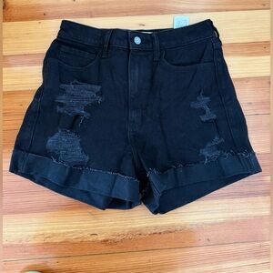 Hollister Black Denim Shorts